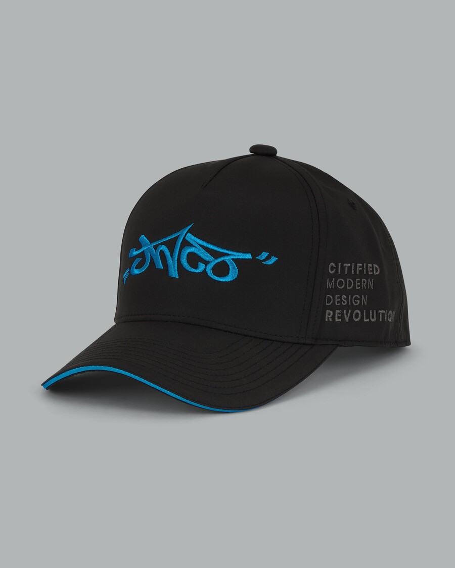 Jnco Graffiti Logo Cap. Cyan.