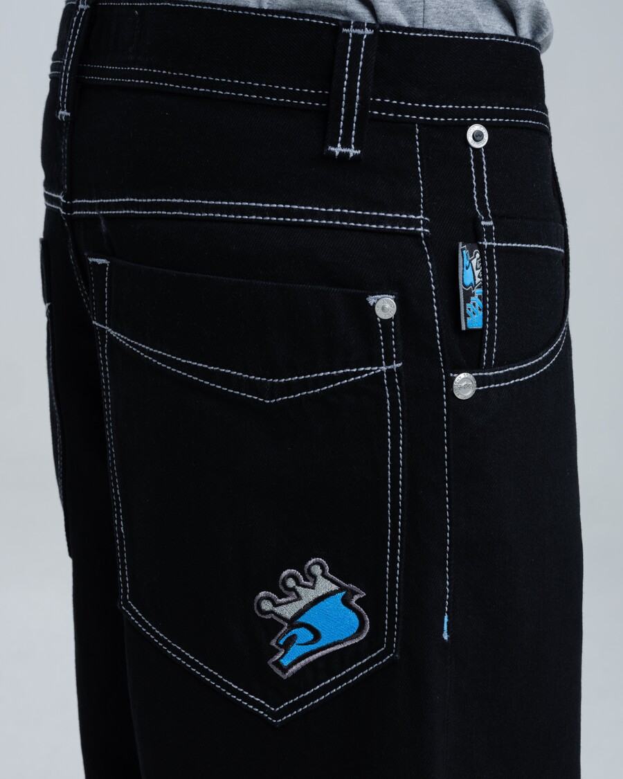 Jnco 1179 Easy Wide Pipes. 23". Jet Black.