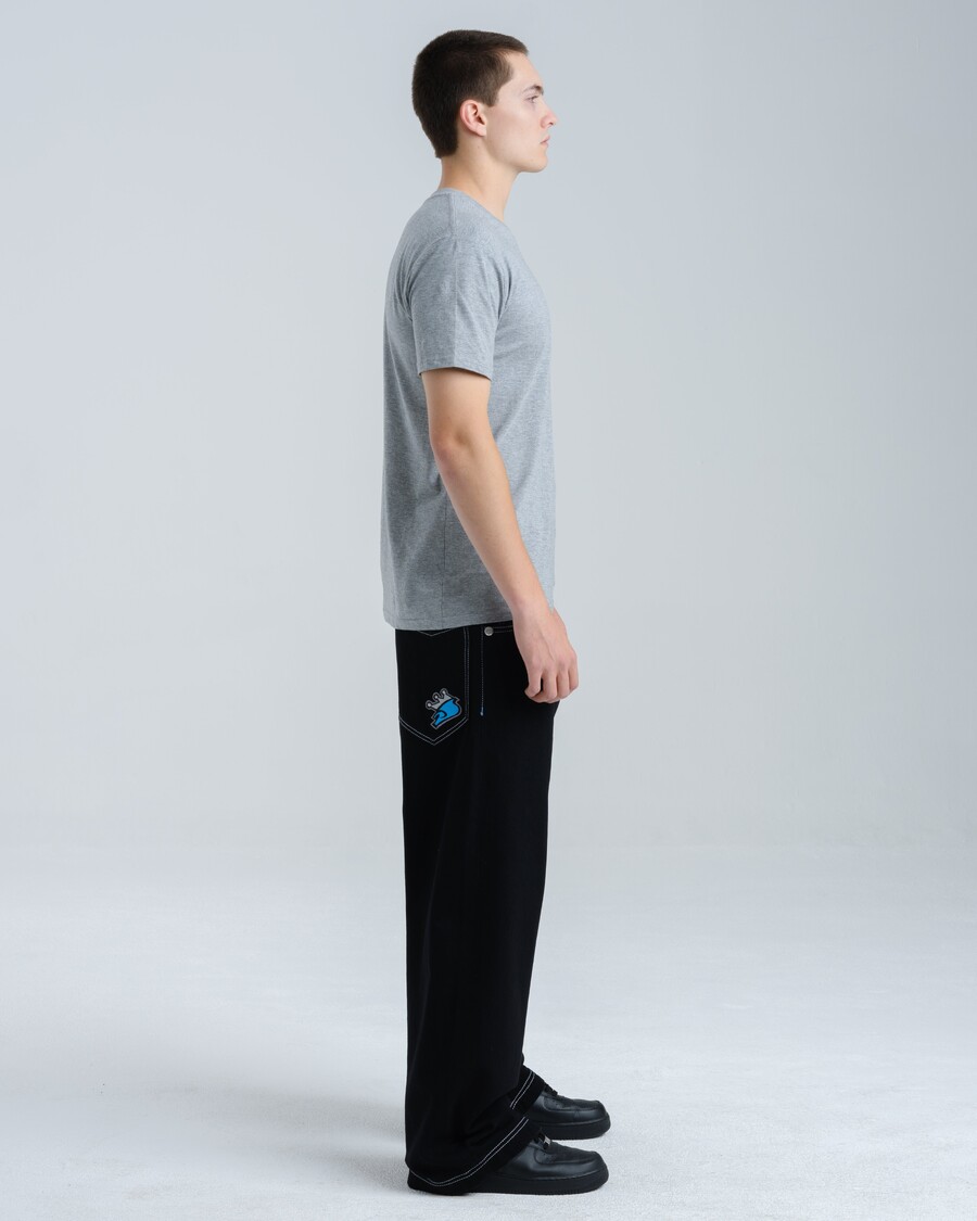 Jnco 1179 Easy Wide Pipes. 23". Jet Black.