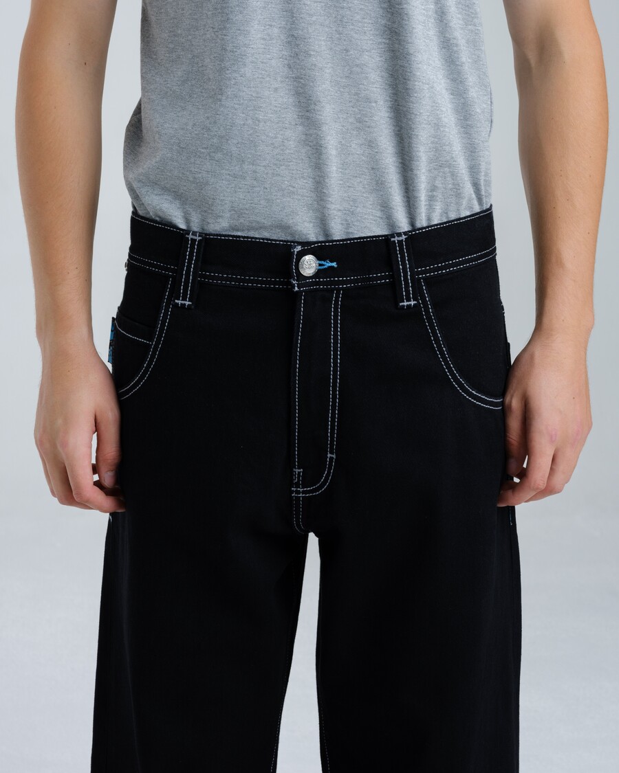 Jnco 1179 Easy Wide Pipes. 23". Jet Black.