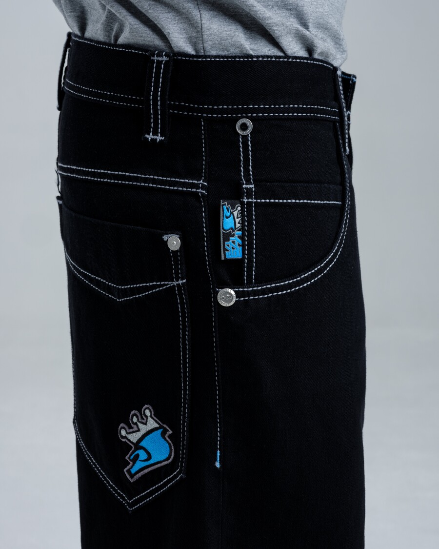 Jnco 1179 Easy Wide Pipes. 23". Jet Black.