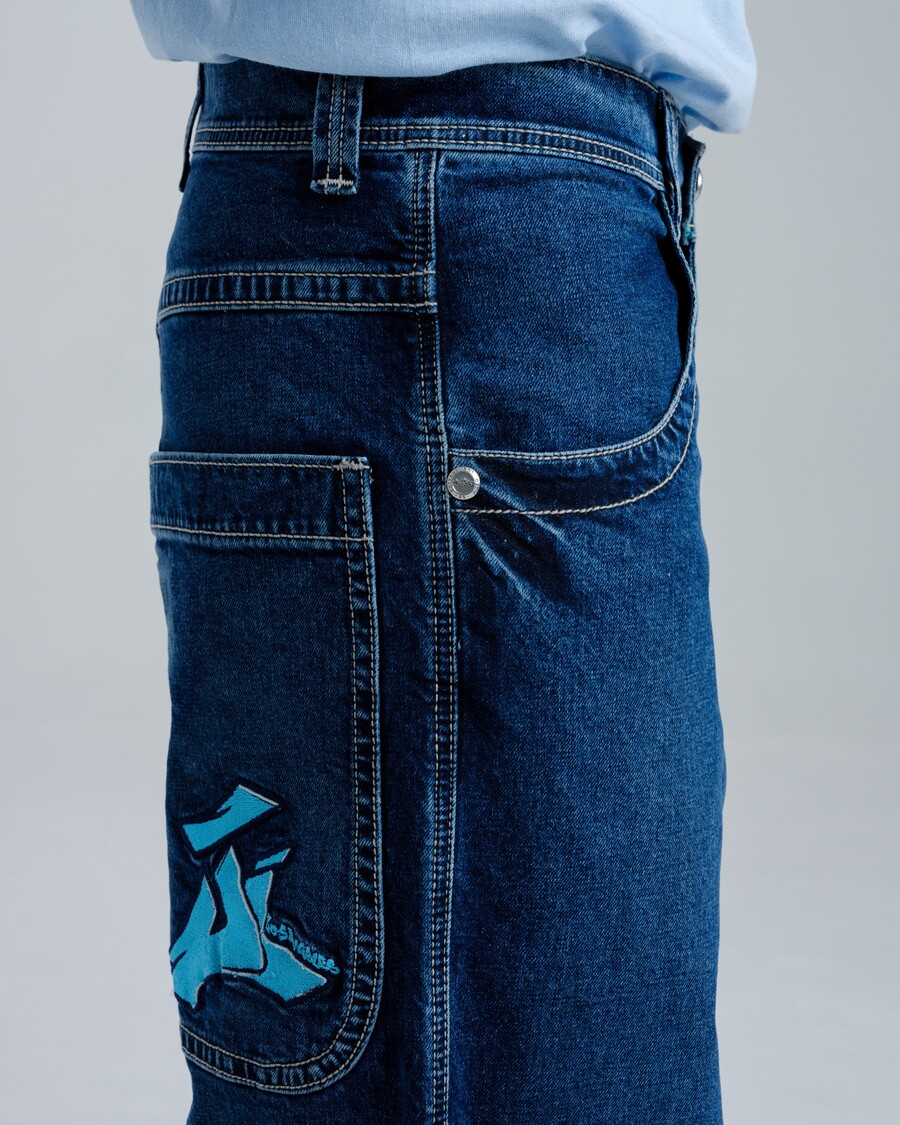 Jnco 1101 LA Cannon. 26". Hand-Sand Dark Stone.