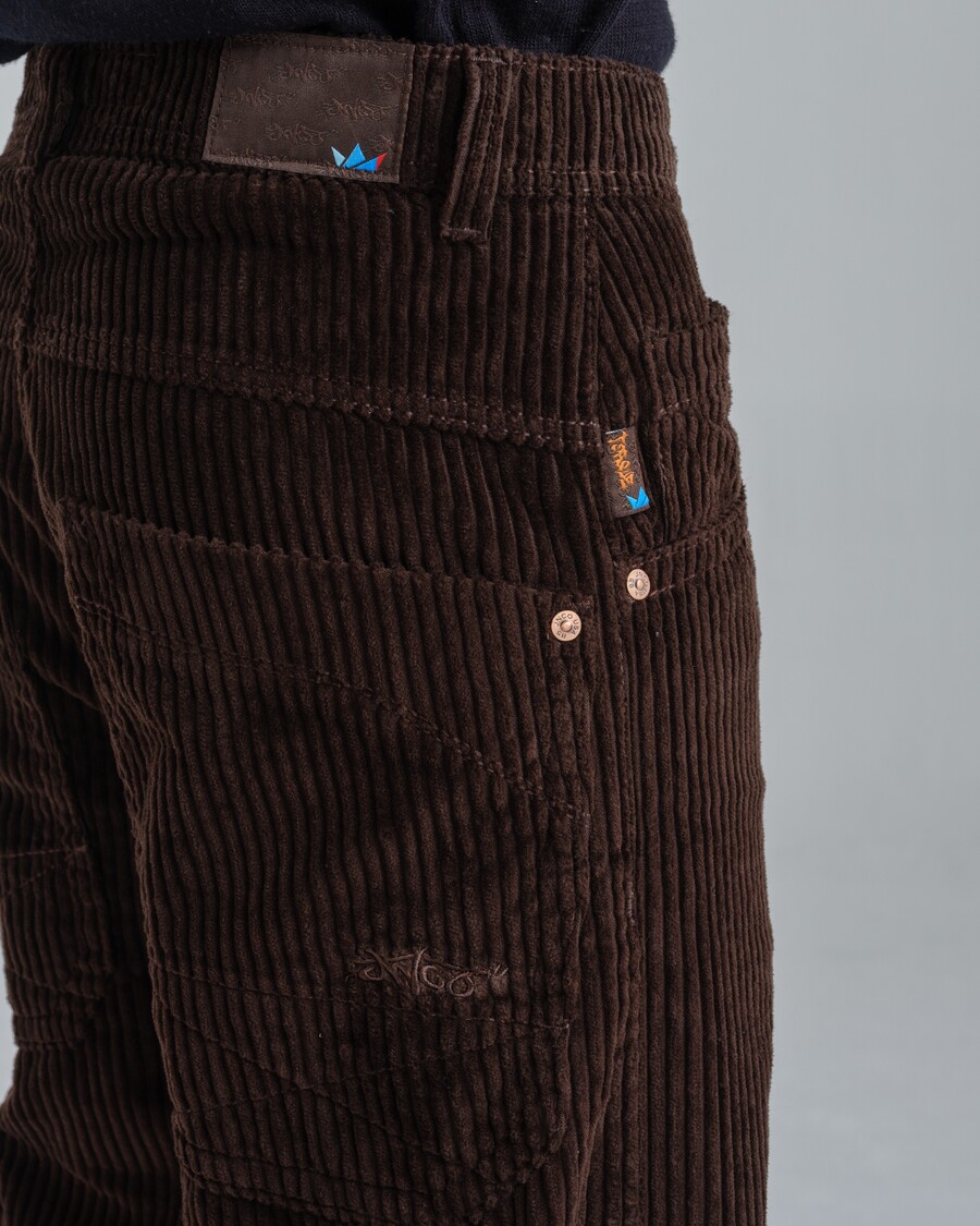 Jnco Torque Cargo Carpenter. 23". 4 Wale Corduroy. Java Brown.
