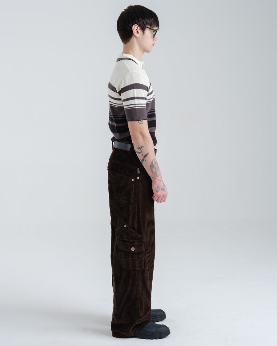 Jnco Torque Cargo Carpenter. 23". 4 Wale Corduroy. Java Brown.