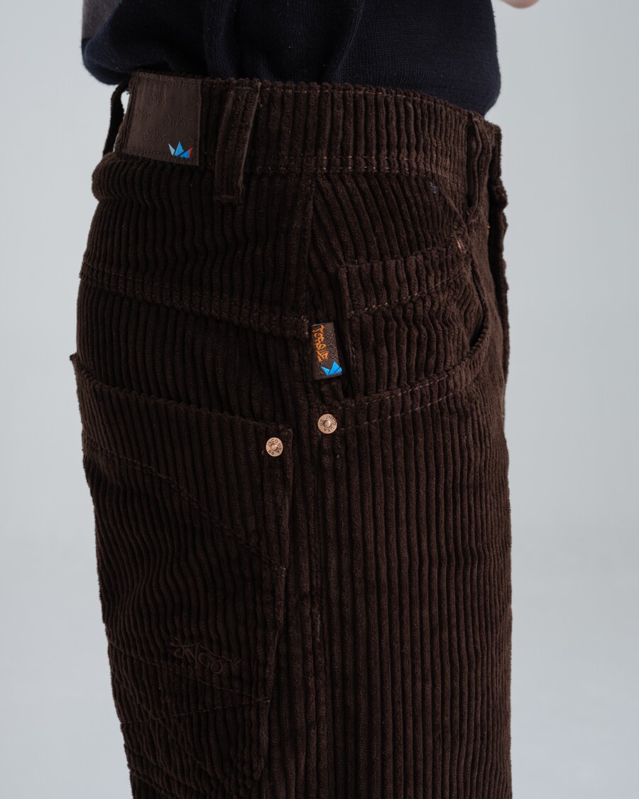 Jnco Torque Cargo Carpenter. 23". 4 Wale Corduroy. Java Brown.