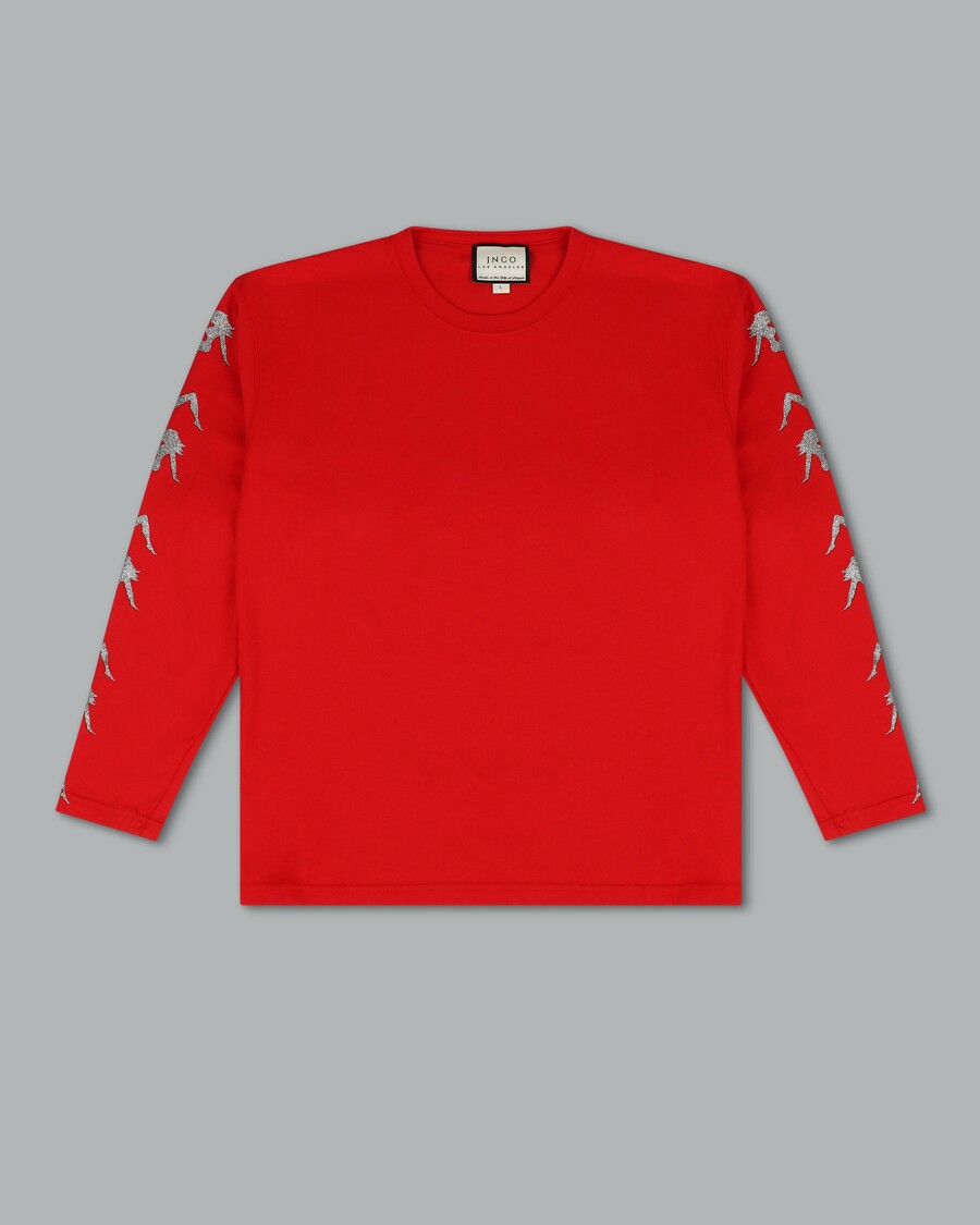 Jnco Big Rig Long Sleeve Tee. Red.