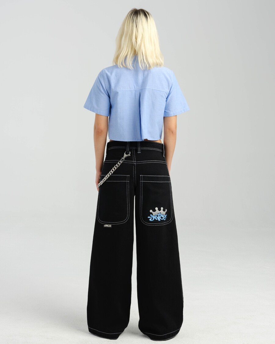 Jnco W1101 Crown Cannon. 26". Jet Black.