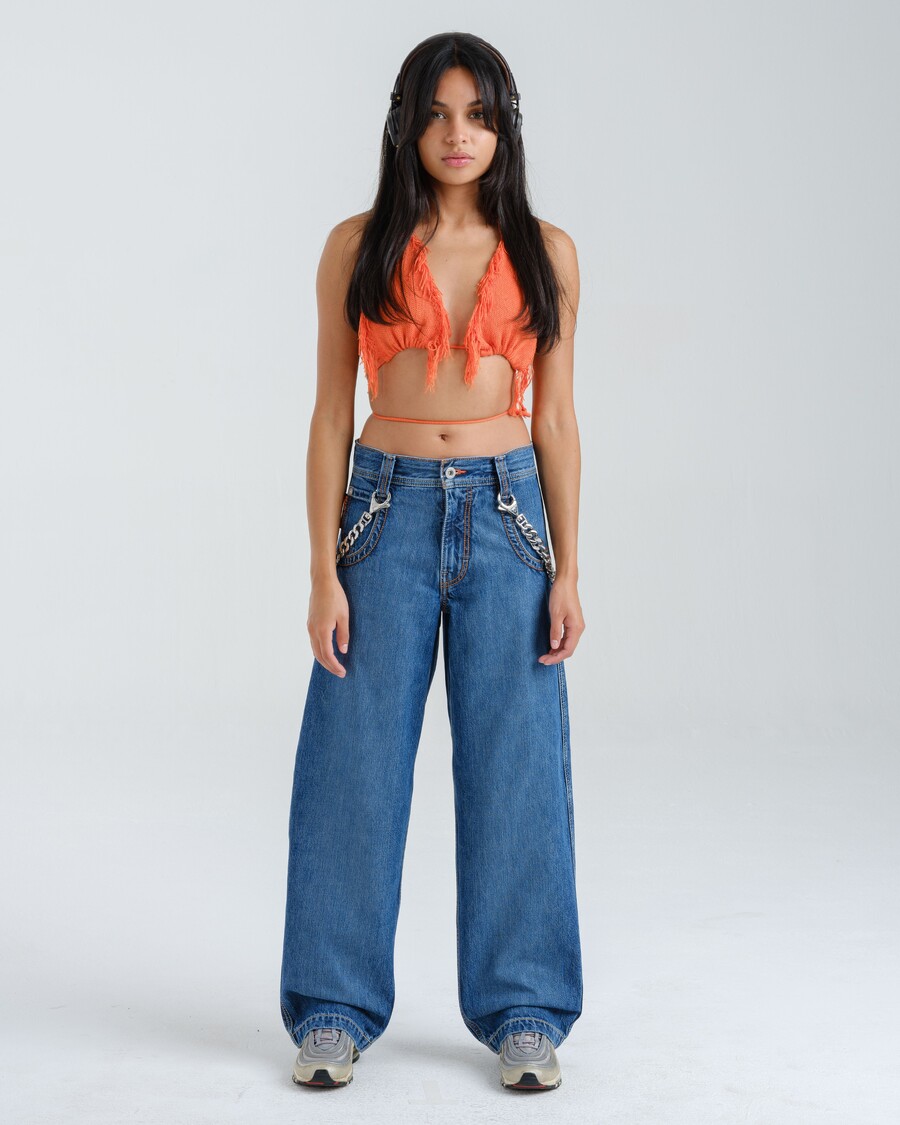 Jnco W Handyman Carpenter. 20". Hand-Sand Vintage.