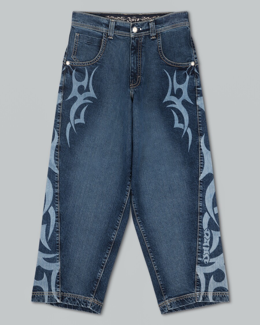 Jnco W High Roller. 21". Hand-Sand Dark Stone.