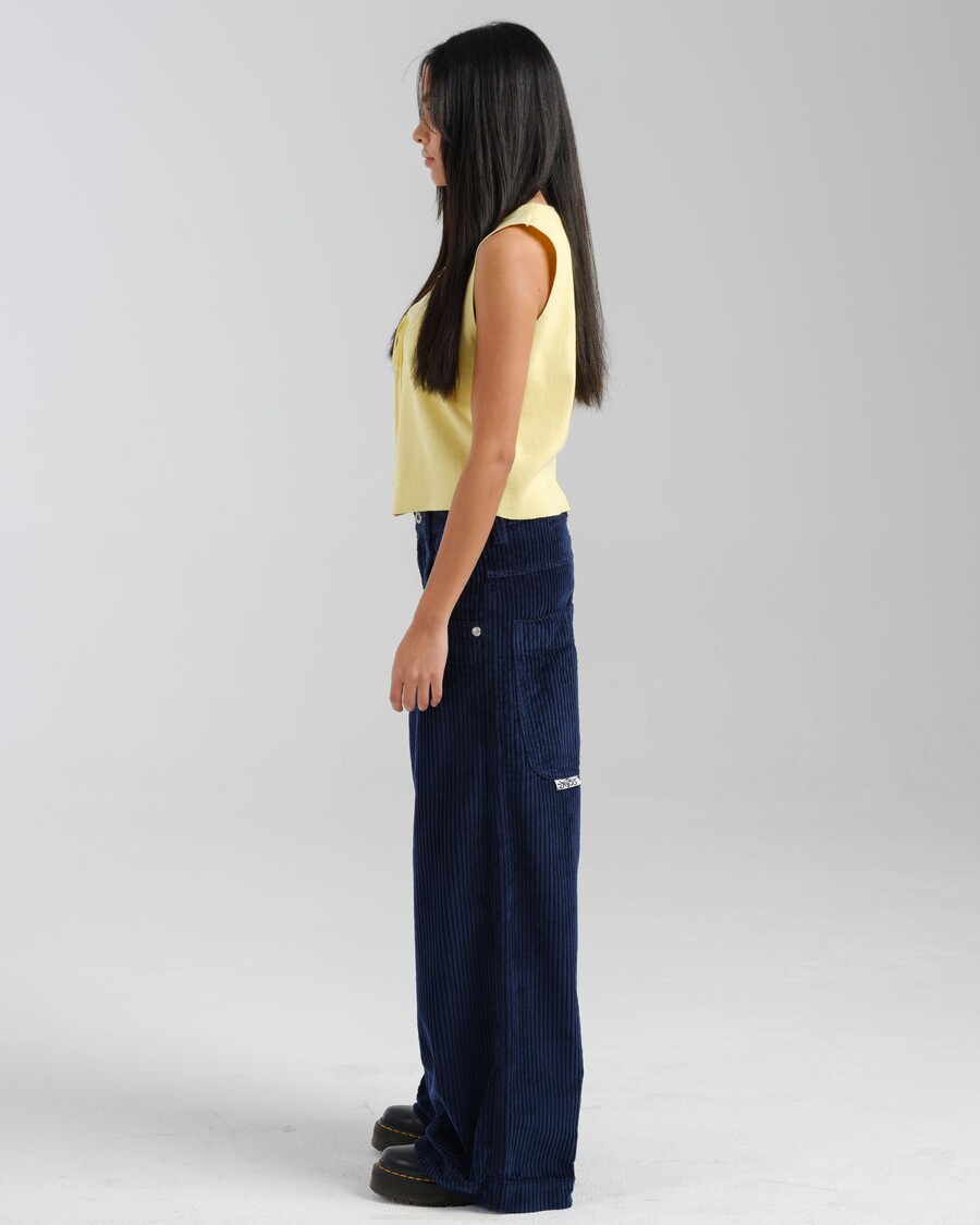 Jnco W101 Twin Cannon. 26". 4 Wale Corduroy. Navy.
