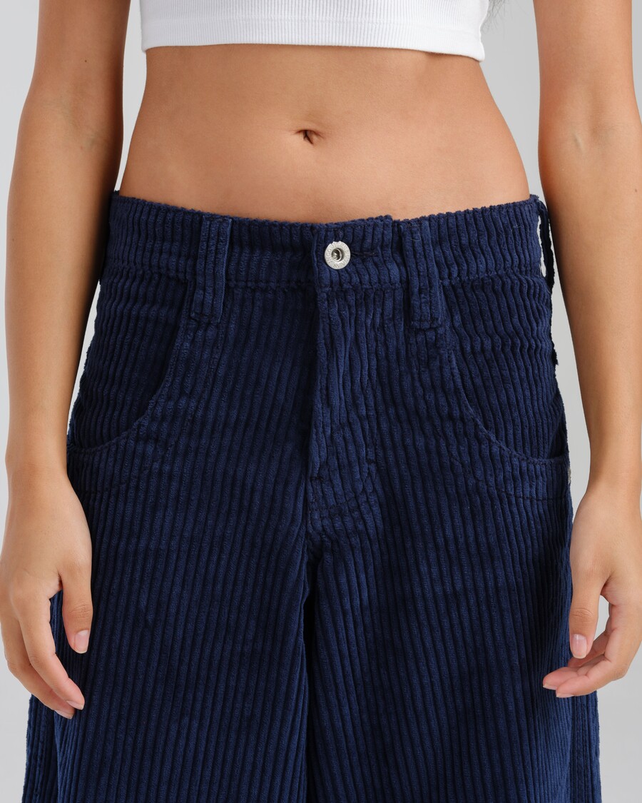 Jnco W101 Twin Cannon. 26". 4 Wale Corduroy. Navy.